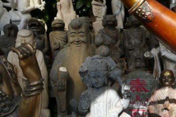 Daoist- Steinmetzarbeit aus Kalkstein