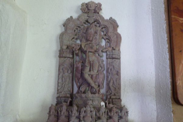 Krishna - Specksteinfigur aus Indien