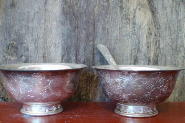  Ritualgefäß - Silber aus Tibet