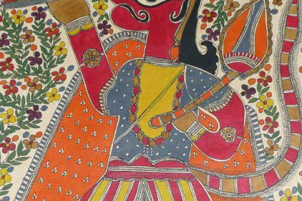 Hanuman Madhubani Malerei - Asiatica Foth